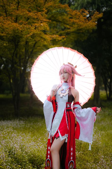 《原神》八重神子cosplay - 次元岛