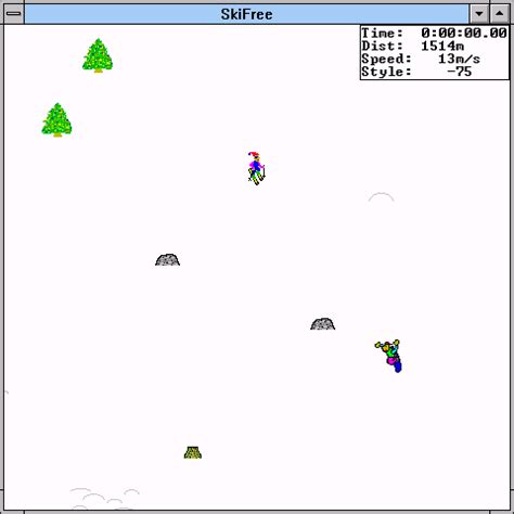 SkiFree (2001) - MobyGames