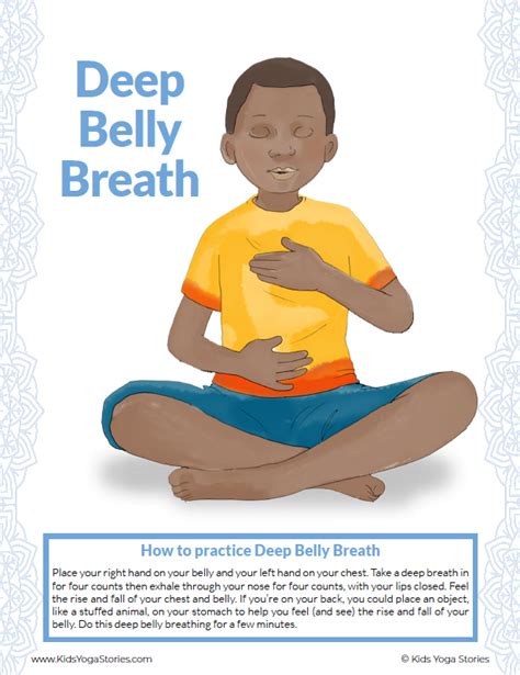 Breathing Exercises for Kids Posters – Kids Yog…