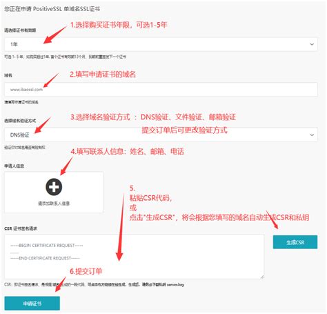 SSL证书提交订单流程 | iBaoSSL