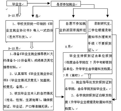 毕业生就业流程图-校内网